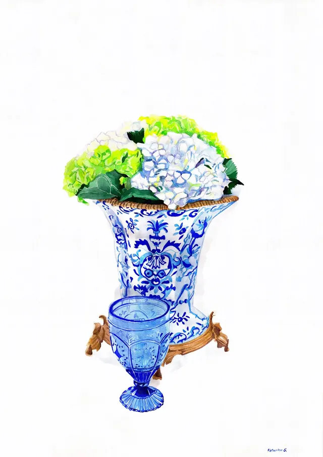Vase blue